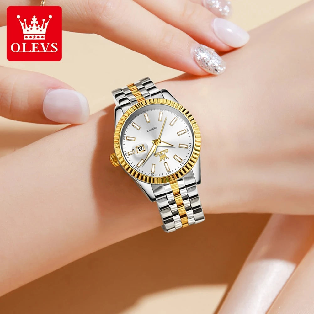 Elegant Ladies’ Waterproof Quartz Watch