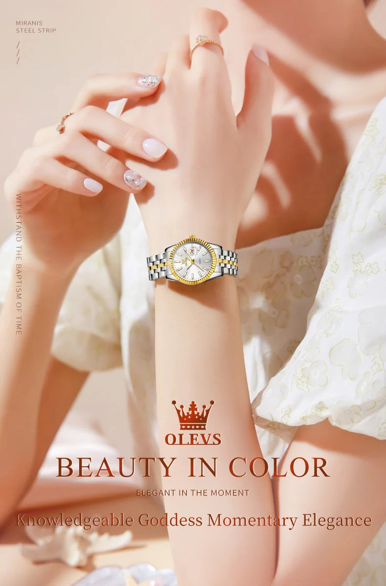 Elegant Ladies’ Waterproof Quartz Watch