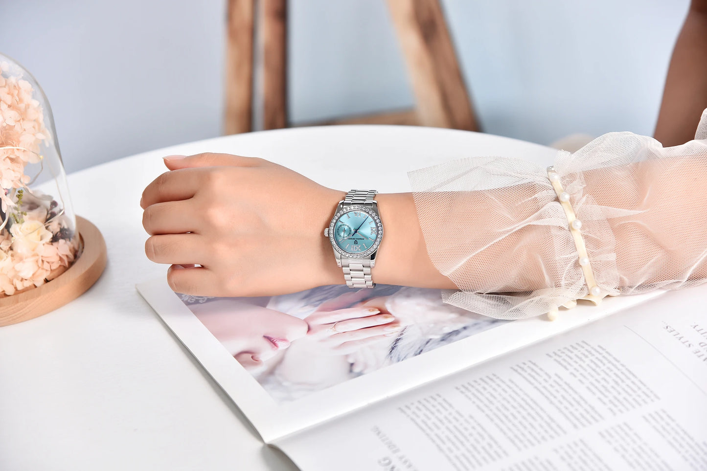 Celeste - Elegant Waterproof Timepiece