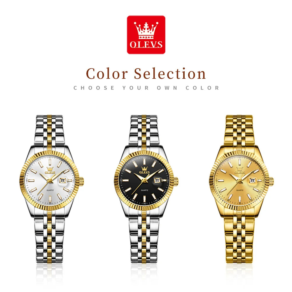 Elegant Ladies’ Waterproof Quartz Watch