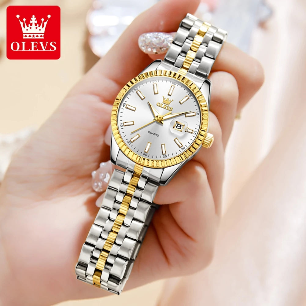 Elegant Ladies’ Waterproof Quartz Watch