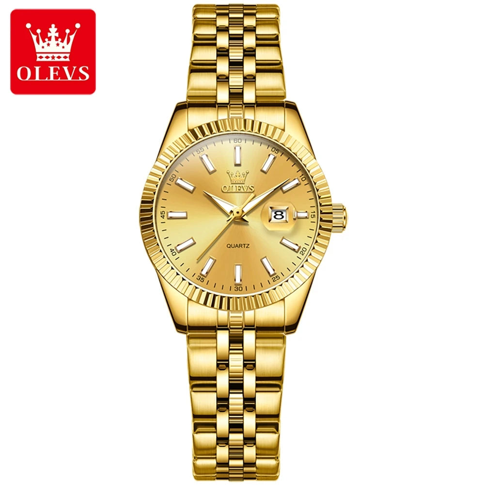 Elegant Ladies’ Waterproof Quartz Watch